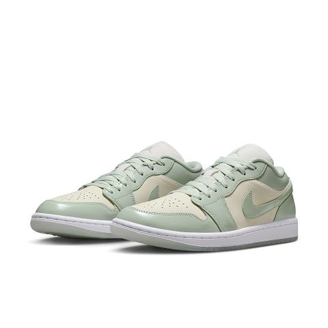 NIKE 耐吉 WMNS AIR JORDAN 1 LOW SE 女鞋 籃球鞋 米色 綠-HF4078100