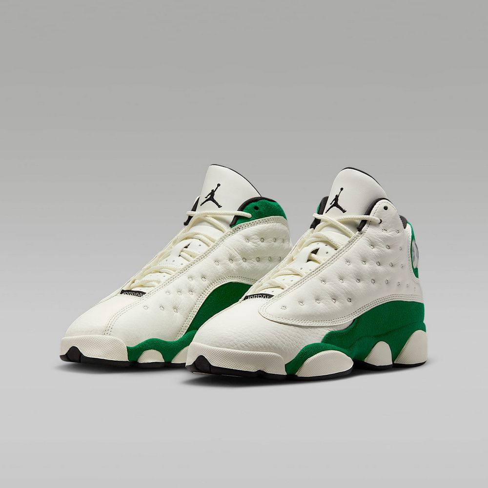 NIKE 耐吉 AIR JORDAN 13 RETRO GS 童鞋 大童 女鞋 籃球鞋 白綠色 喬丹 13代-HQ0780103