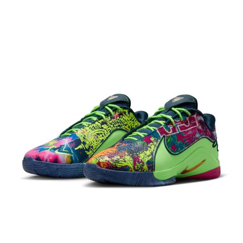 【NIKE】LEBRON XXII BW EP 男鞋 籃球鞋 藍綠色 塗鴉 鴛鴦-HV8452400