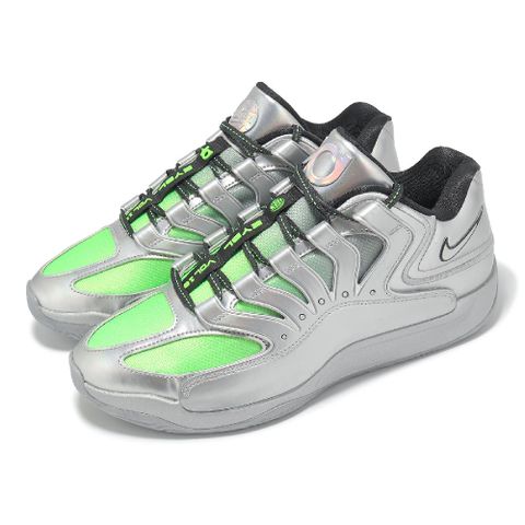 NIKE 耐吉 籃球鞋 KD18 EYBL EP 男鞋 金屬銀 綠 Durant 氣墊 IF2518-001