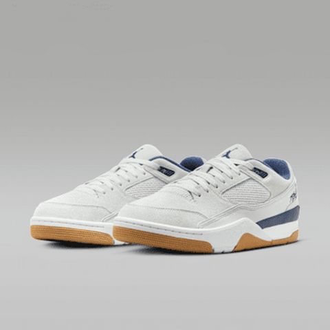 【NIKE】JORDAN FLIGHT COURT 男鞋 籃球鞋 米白 藍-HF3255004