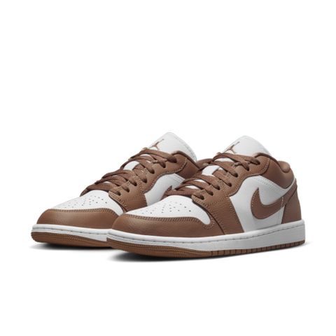 【NIKE】WMNS AIR JORDAN 1 LOW 女 籃球鞋 白 咖啡色 拿鐵 低筒-DC0774202