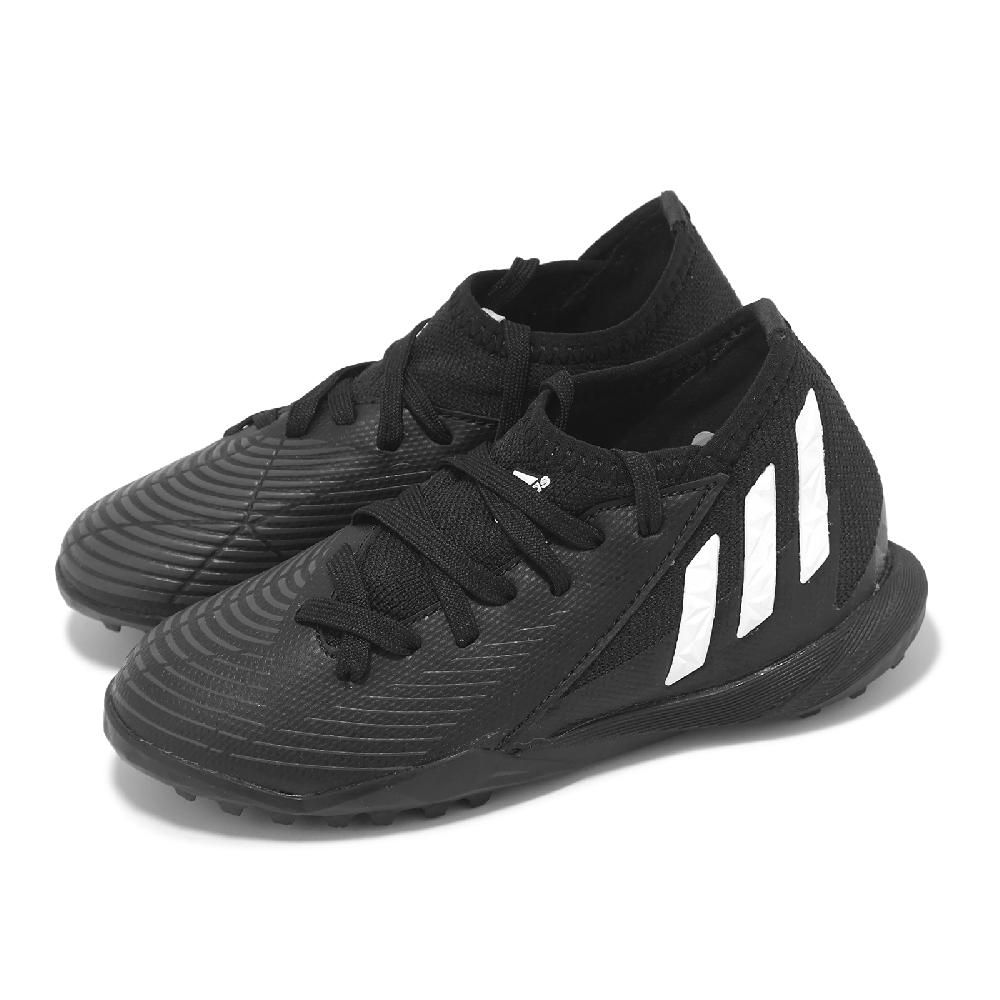 adidas 愛迪達 足球鞋 Predator Edge.3 TF J 中童 黑白 小朋友 人造草皮 運動鞋 GZ2895