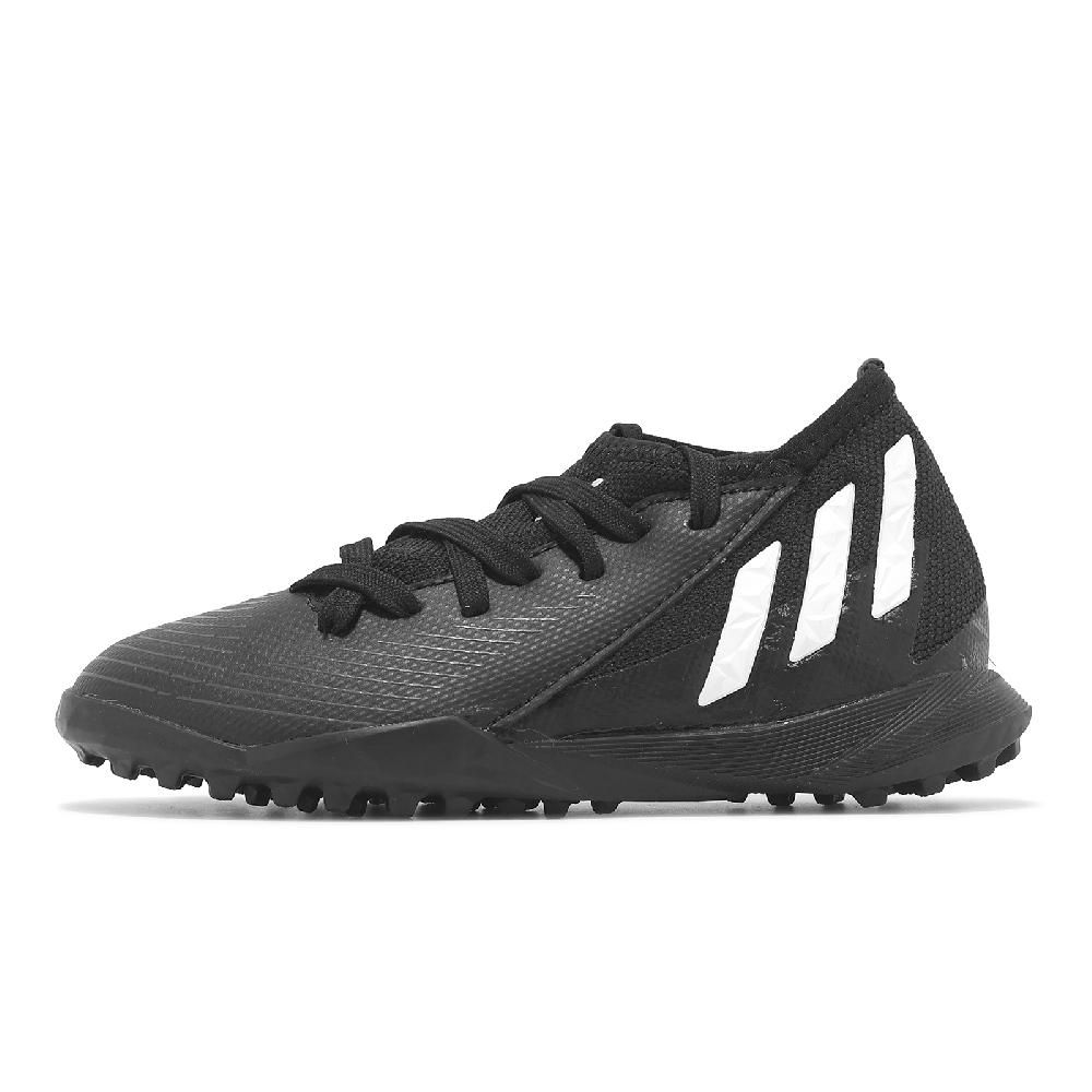 adidas 愛迪達 足球鞋 Predator Edge.3 TF J 中童 黑白 小朋友 人造草皮 運動鞋 GZ2895