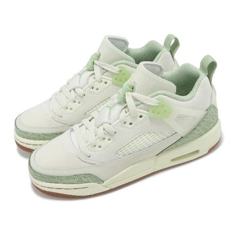 NIKE 耐吉 休閒鞋 Jordan Spizike Low GS 大童 女鞋 米白 哈密瓜綠 爆裂紋 HQ1194-131