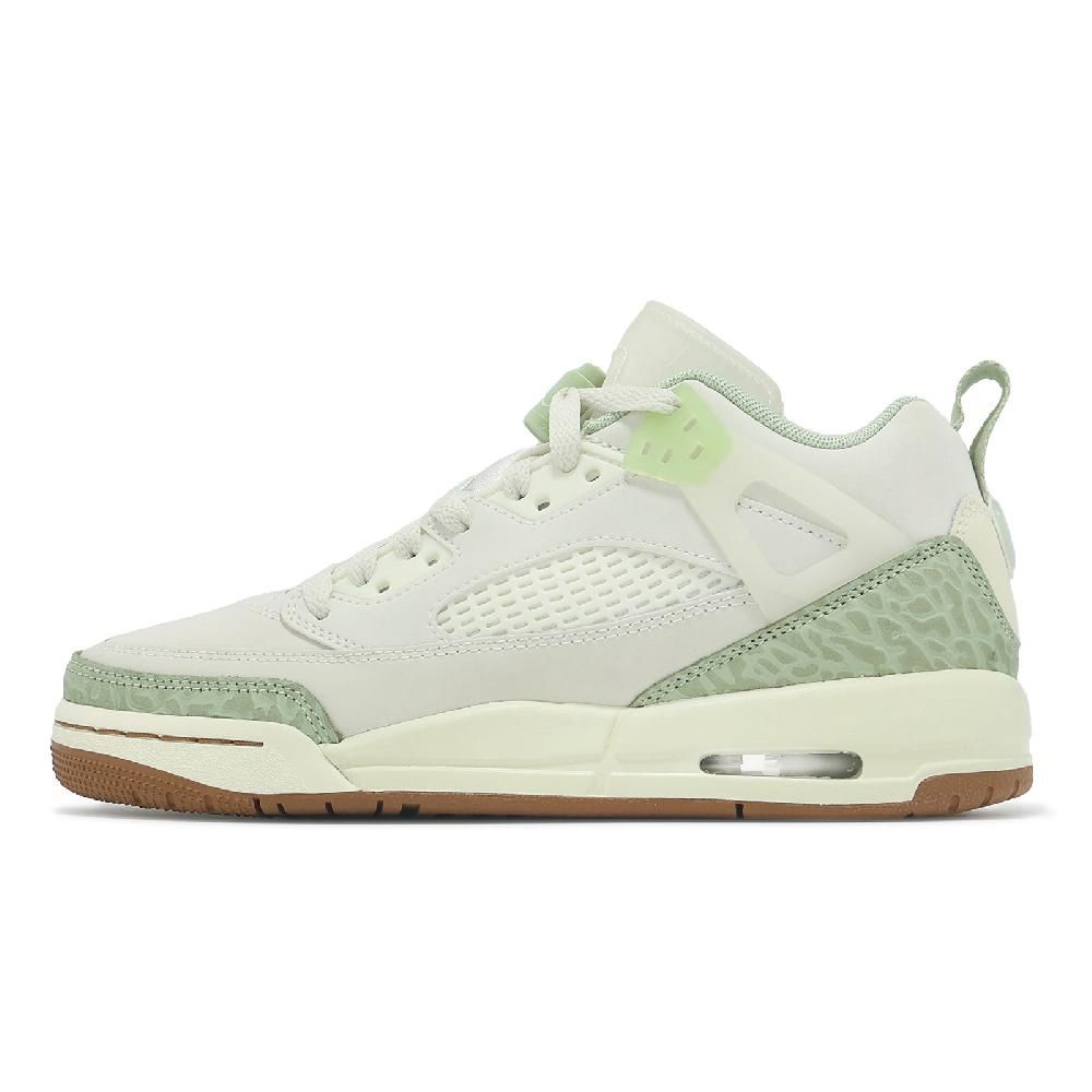 NIKE 耐吉 休閒鞋 Jordan Spizike Low GS 大童 女鞋 米白 哈密瓜綠 爆裂紋 HQ1194-131