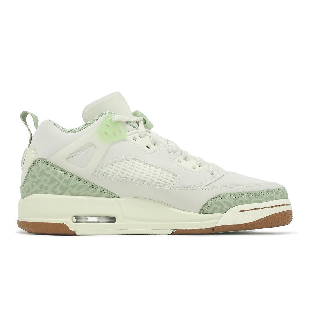 NIKE 耐吉 休閒鞋 Jordan Spizike Low GS 大童 女鞋 米白 哈密瓜綠 爆裂紋 HQ1194-131