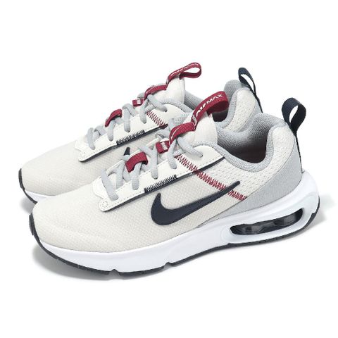 NIKE 耐吉 休閒鞋 Air Max Intrlk Lite GS 大童 女鞋 米白 酒紅 灰 氣墊 運動鞋 DH9393-006