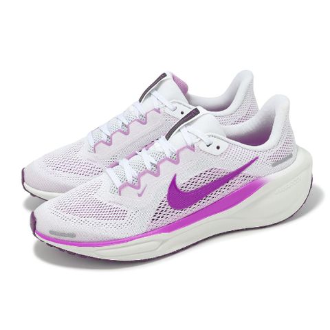 NIKE 耐吉 慢跑鞋 Air Zoom Pegasus 41 GS 大童 女鞋 白 桃紅 小飛馬 運動鞋 FN5041-104