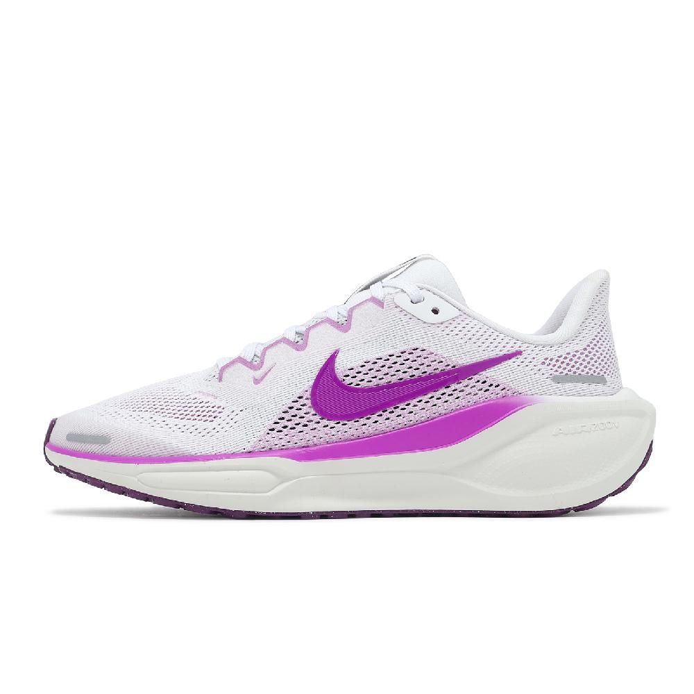 NIKE 耐吉 慢跑鞋 Air Zoom Pegasus 41 GS 大童 女鞋 白 桃紅 小飛馬 運動鞋 FN5041-104