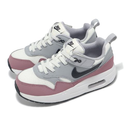 NIKE 耐吉 童鞋 Air Max 1 Easyon PS 中童 灰 粉紅 氣墊 休閒鞋 運動鞋 DZ3308-115