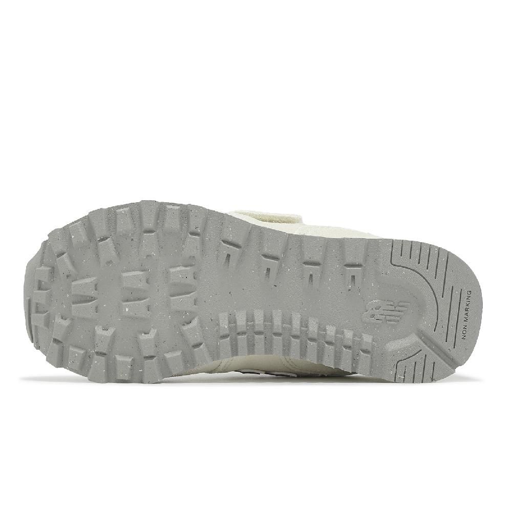 New Balance 紐巴倫 童鞋 574 寬楦 中童 亞麻 淺草菇色 復古 經典 魔鬼氈 NB PV574ESC-W