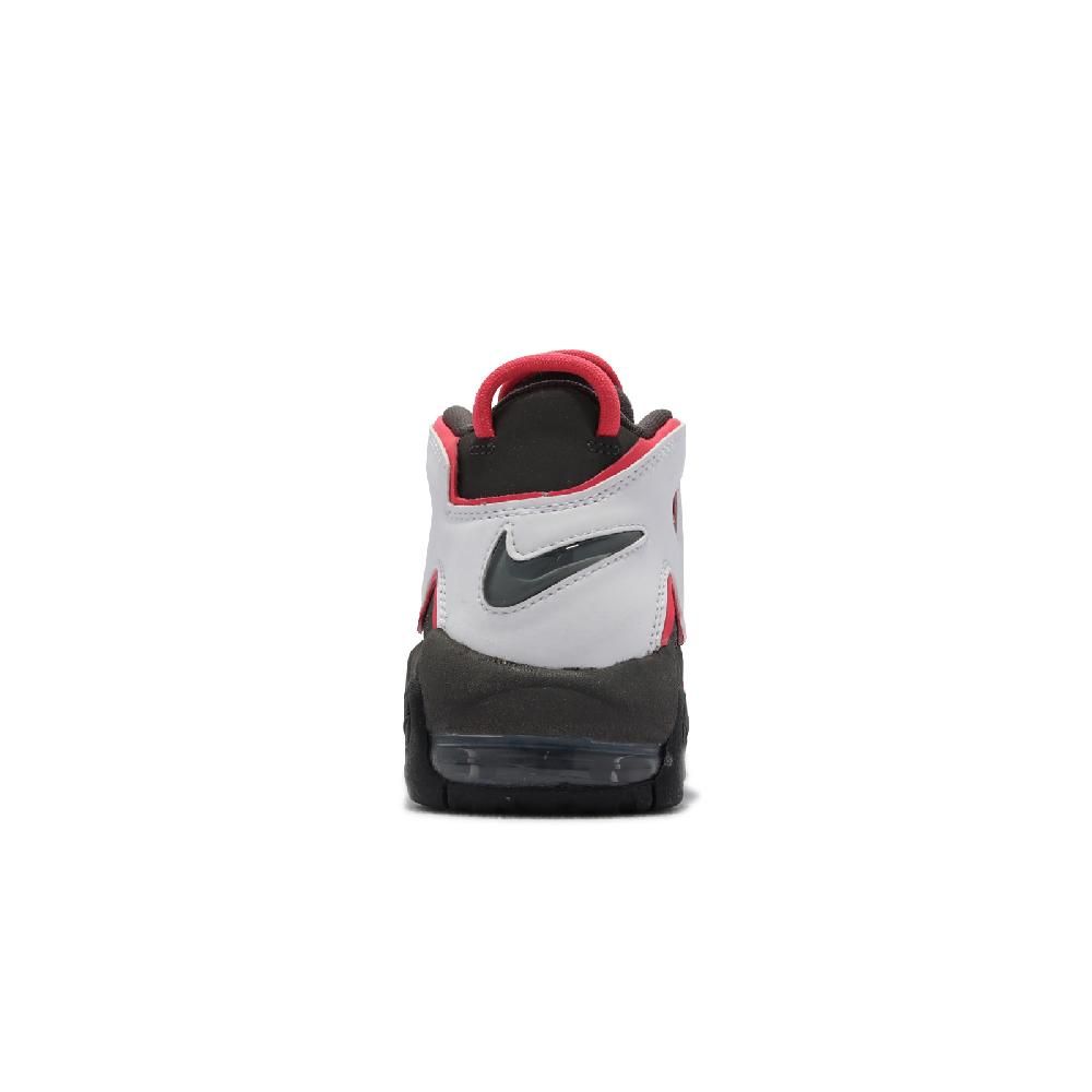 NIKE 耐吉 休閒鞋 Air More Uptempo GS 女鞋 大童鞋 黑 白 紅 皮革 氣墊 大AIR 復古籃球鞋 DH9719-200