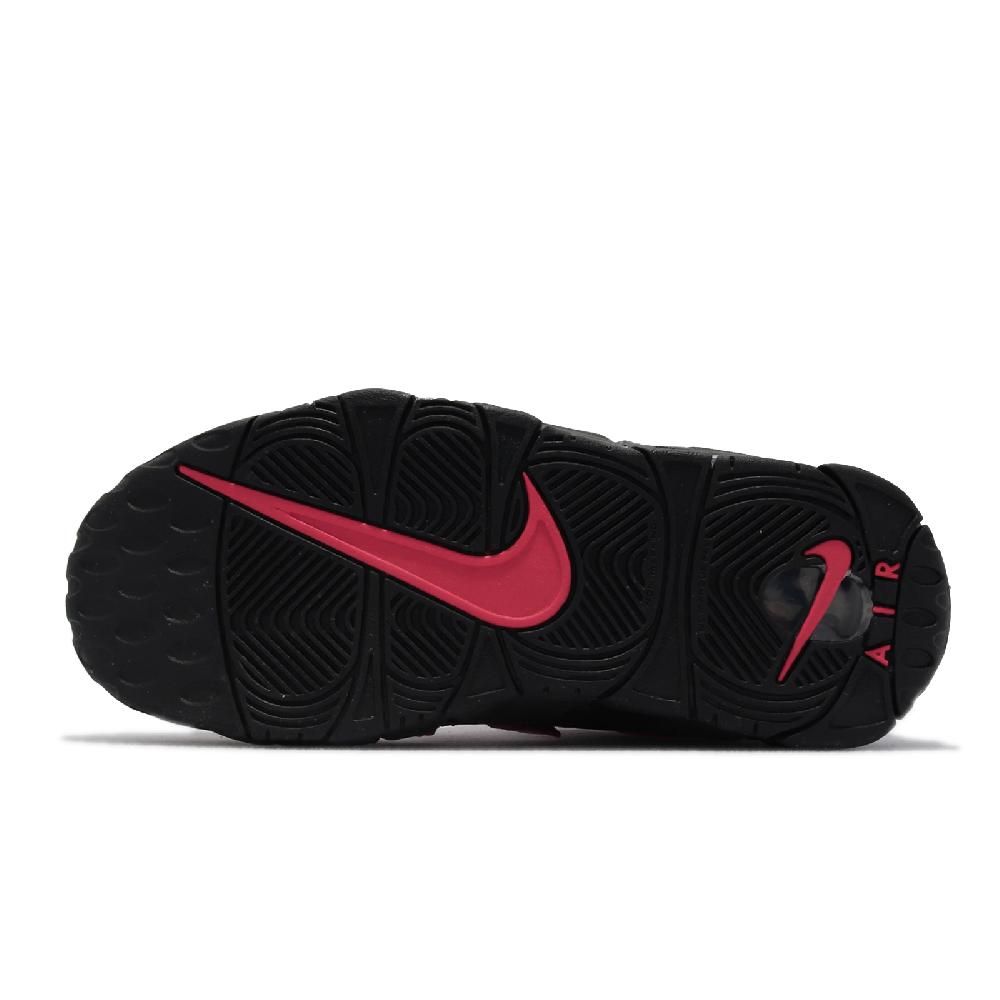NIKE 耐吉 休閒鞋 Air More Uptempo GS 女鞋 大童鞋 黑 白 紅 皮革 氣墊 大AIR 復古籃球鞋 DH9719-200