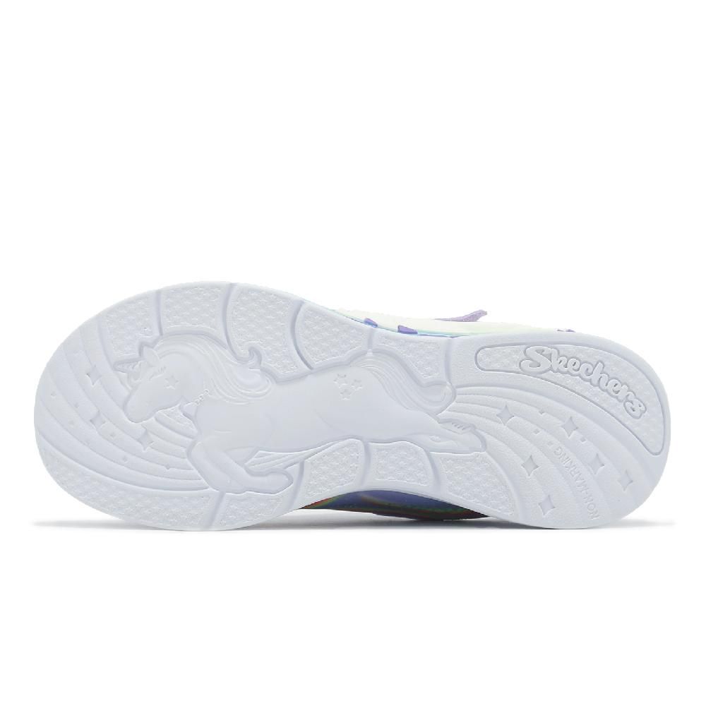 SKECHERS 斯凱奇 兒童燈鞋 S Lights-Unicorn Chaser 中童 小朋友 魔鬼氈 燈鞋 閃燈 發光 302298LLVMT