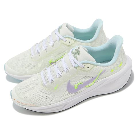 NIKE 耐吉 慢跑鞋 Air Zoom Pegasus 41 GS 大童 女鞋 米白 藍 紫 運動鞋 小飛馬 HQ3468-151