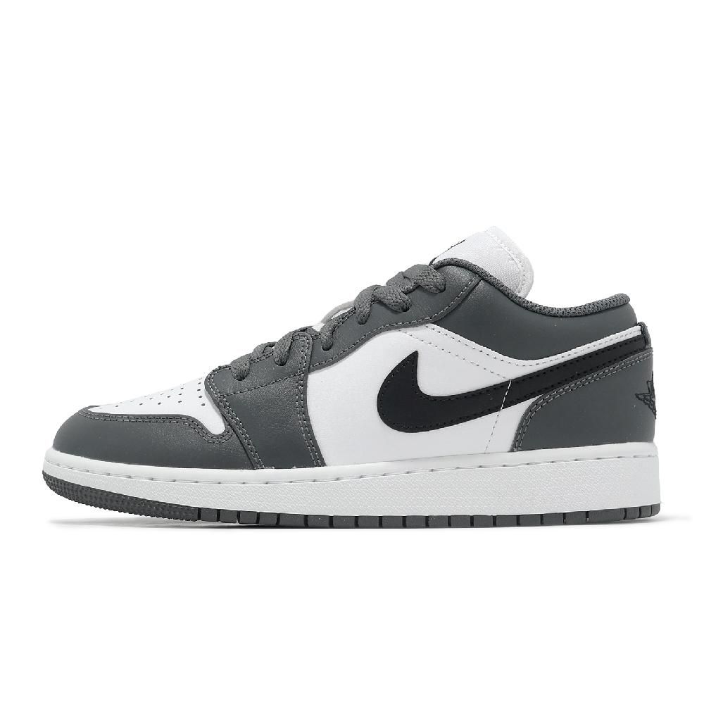 NIKE 耐吉 休閒鞋 Air Jordan 1 Low GS 大童 女鞋 深灰 白 AJ1 一代 低筒 553560-152
