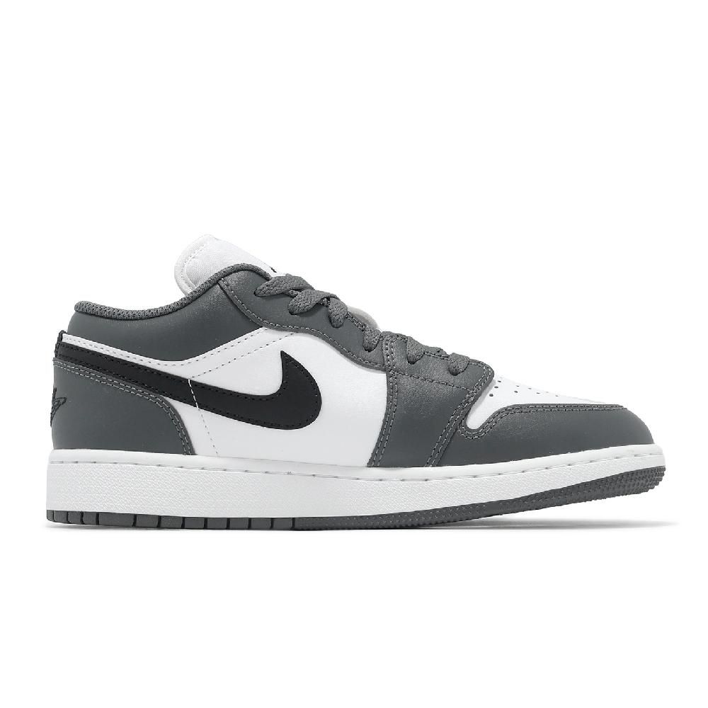 NIKE 耐吉 休閒鞋 Air Jordan 1 Low GS 大童 女鞋 深灰 白 AJ1 一代 低筒 553560-152