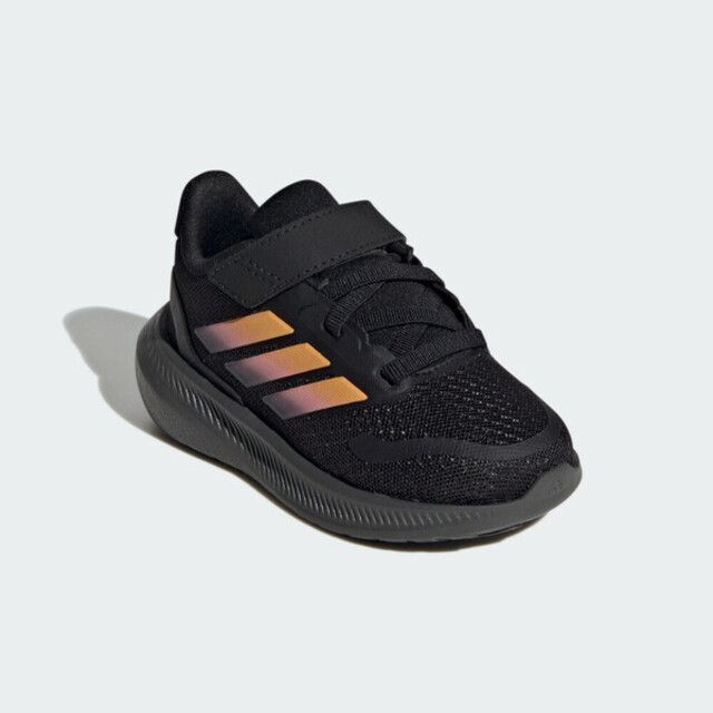 adidas 愛迪達 Adidas Runfalcon 5 EL I IE8594 小童 慢跑鞋 運動鞋 休閒 透氣 魔鬼氈 舒適 黑粉