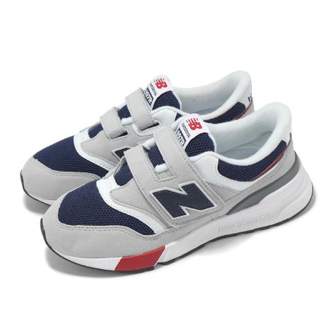 New Balance 紐巴倫 休閒鞋 997R 中童 寬楦 典雅灰 深海軍藍 魔鬼氈 小朋友 運動鞋 NB PZ997REB-W