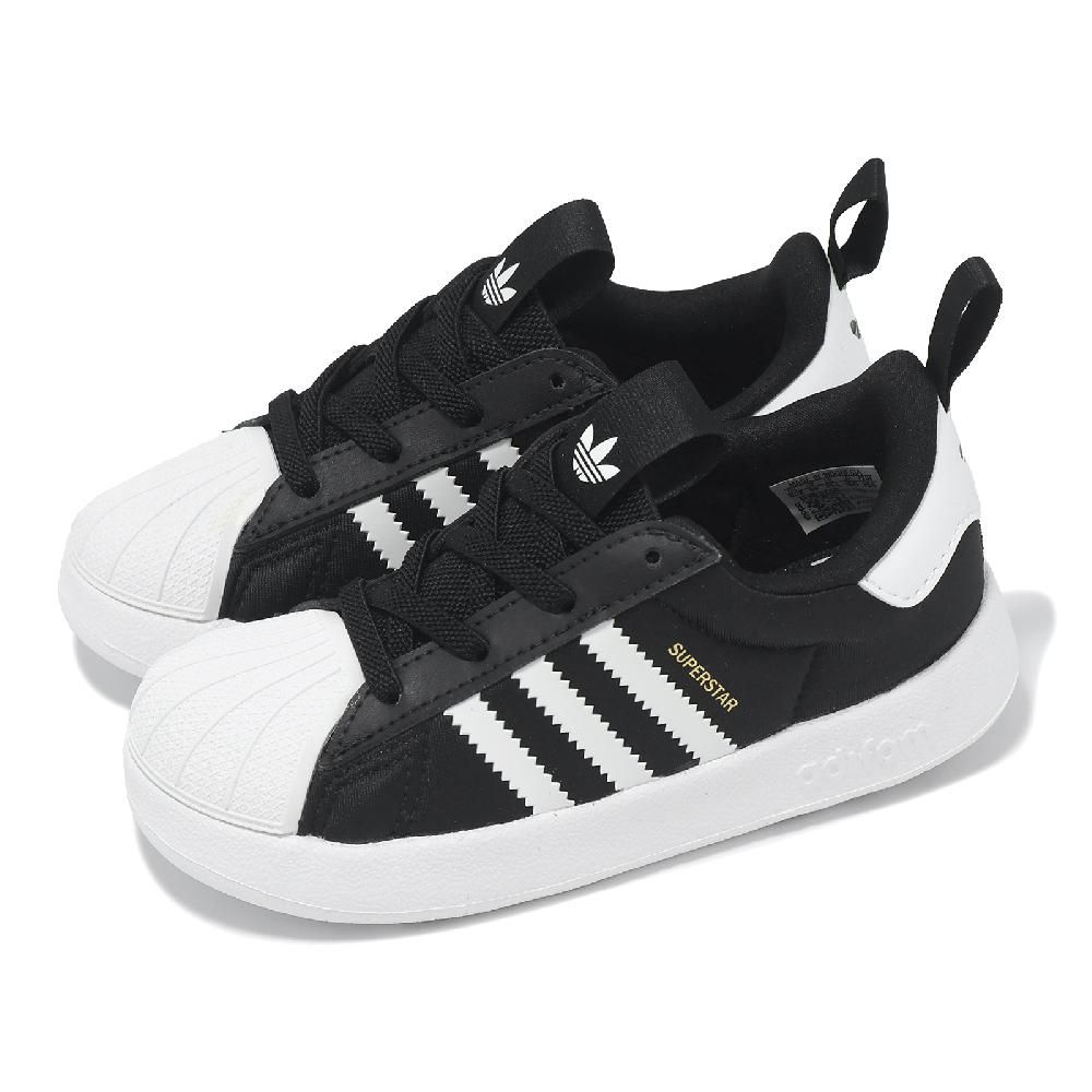 ADIDAS 愛迪達 童鞋 adiFOM Superstar 360 I 小童 黑 白 學步鞋 休閒鞋 懶人鞋 IH3504