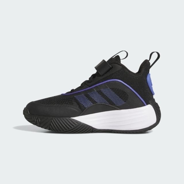 adidas 愛迪達 Adidas Ownthegame 3.0 K JI0393 大童 籃球鞋 運動鞋 魔鬼氈 耐磨 緩震 黑 藍紫