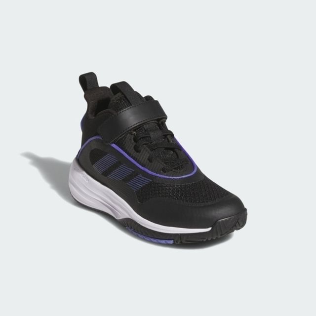 adidas 愛迪達 Adidas Ownthegame 3.0 K JI0393 大童 籃球鞋 運動鞋 魔鬼氈 耐磨 緩震 黑 藍紫