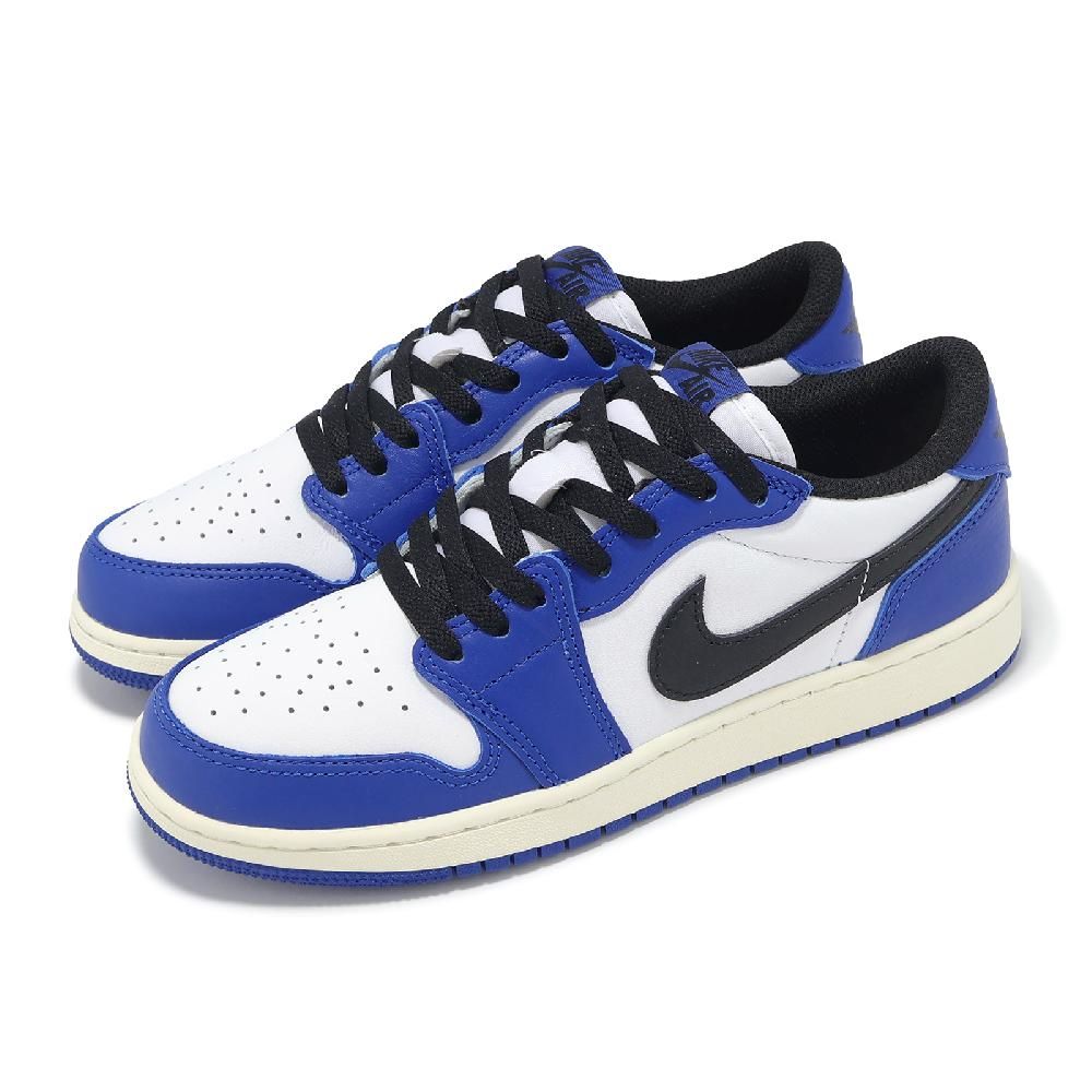 NIKE 耐吉 休閒鞋 Air Jordan 1 Low OG GS Game Royal 大童 女鞋 藍黑 AJ1 CZ0858-140