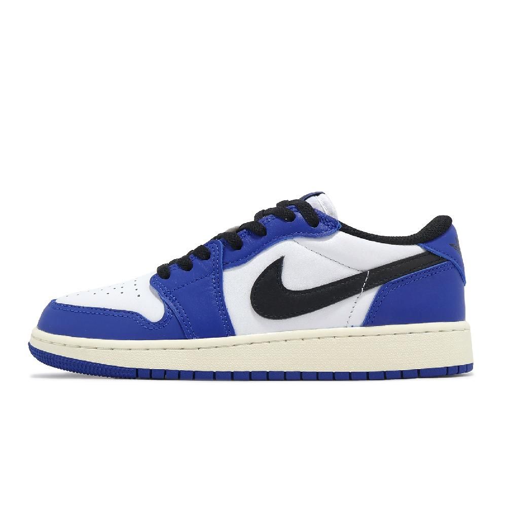 NIKE 耐吉 休閒鞋 Air Jordan 1 Low OG GS Game Royal 大童 女鞋 藍黑 AJ1 CZ0858-140