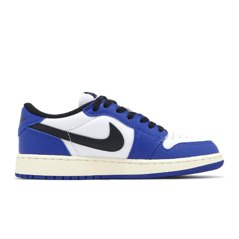 NIKE 耐吉 休閒鞋 Air Jordan 1 Low OG GS Game Royal 大童 女鞋 藍黑 AJ1 CZ0858-140