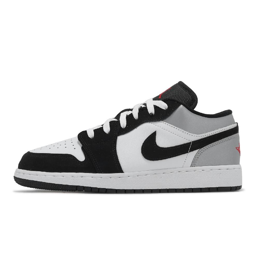 NIKE 耐吉 休閒鞋 Air Jordan 1 Low GS Panda Toe 大童 女鞋 白 黑 銀 AJ1 HF3188-106