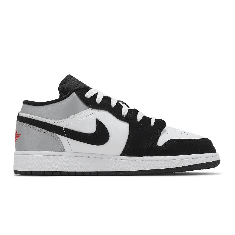 NIKE 耐吉 休閒鞋 Air Jordan 1 Low GS Panda Toe 大童 女鞋 白 黑 銀 AJ1 HF3188-106