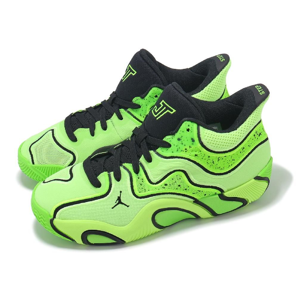 NIKE 耐吉 籃球鞋 Jordan Tatum 3 GS 6th Man 大童 女鞋 綠 黑 第六人 氣墊 HV5894-300