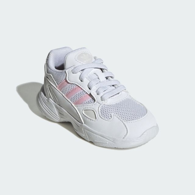 adidas Originals Adidas Falcon EL I [IF1102] 小童 運動休閒鞋 嬰幼童鞋 彈性鞋帶 透氣 舒適 白粉