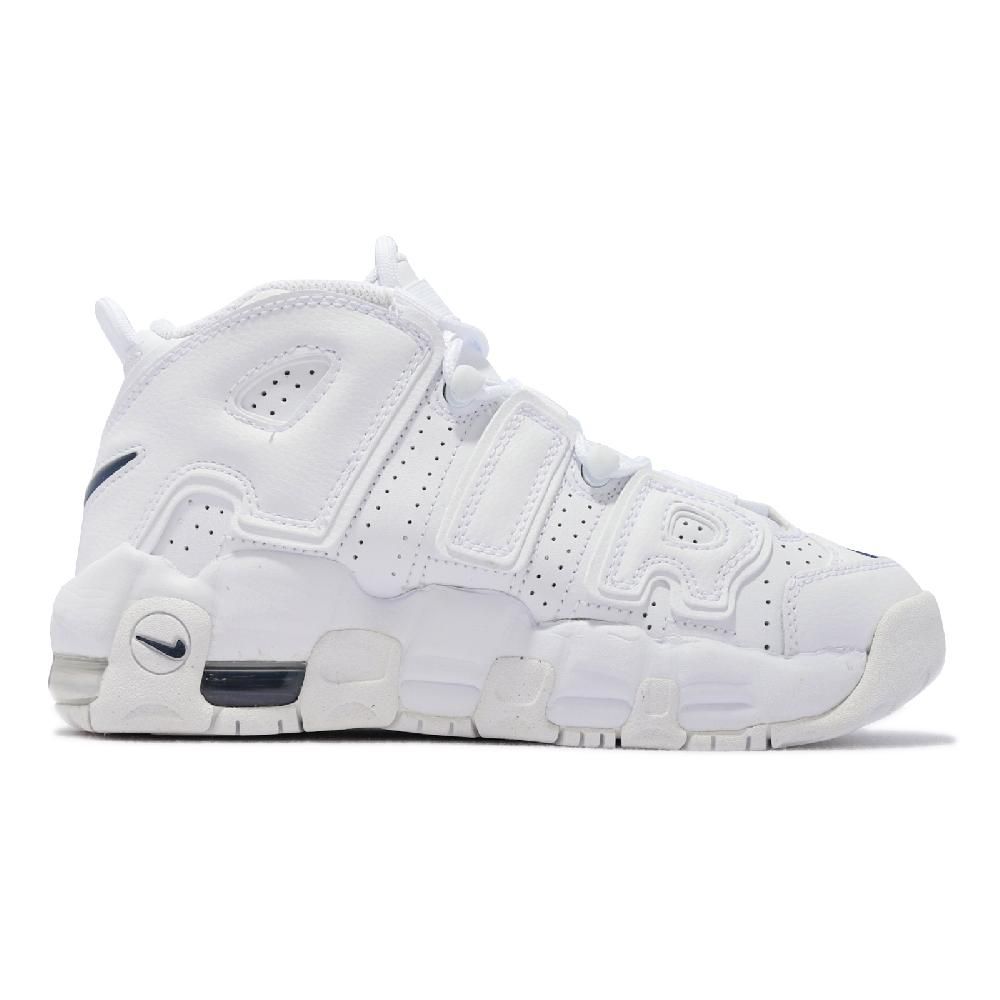 NIKE 耐吉 休閒鞋 Air More Uptempo GS 女鞋 經典款 大AIR 氣墊 避震 大童 穿搭 全白 DH9719-100