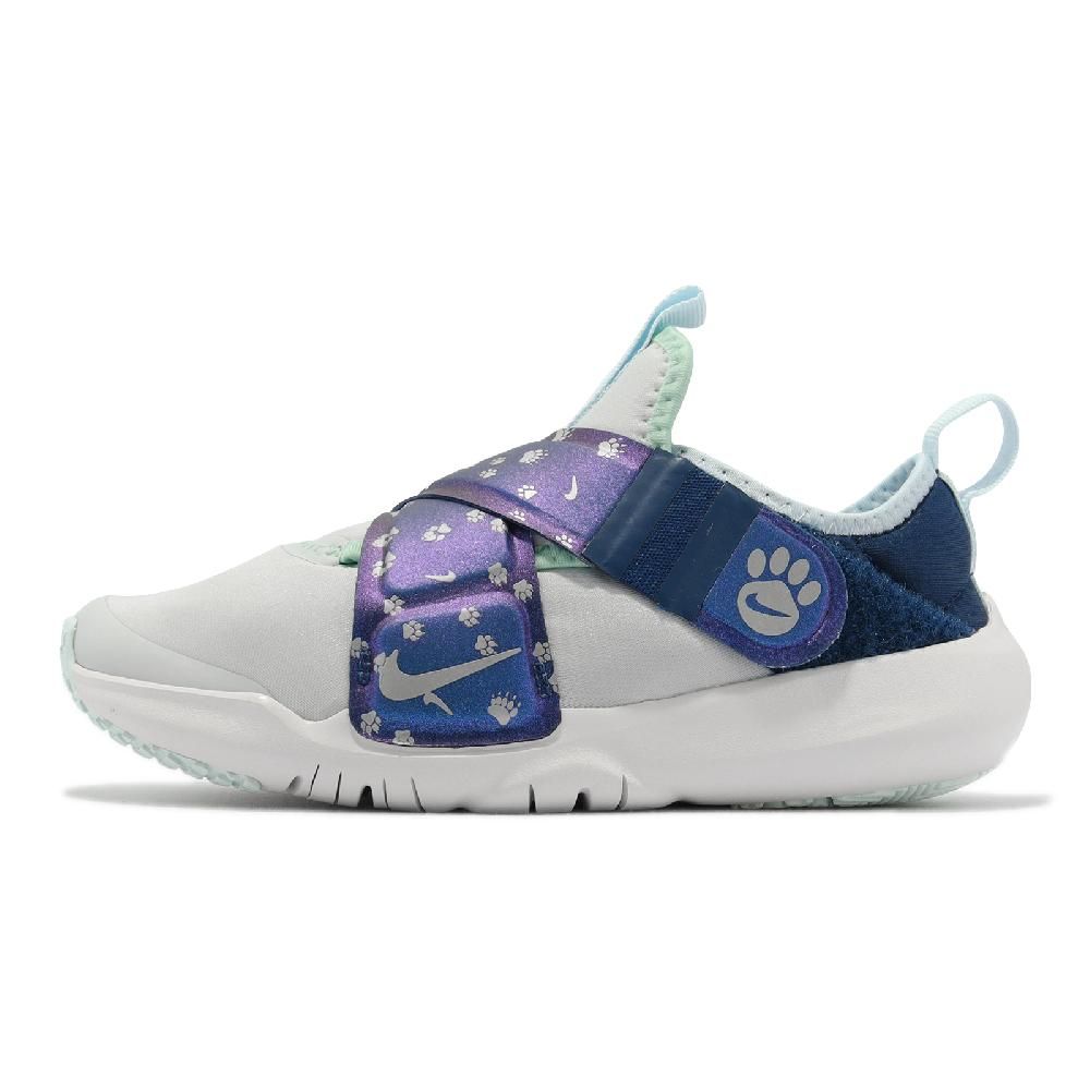 NIKE 耐吉 童鞋 Flex Advance SE PS 中童 藍 魔鬼氈 狗腳印 無鞋帶 小朋友 運動鞋 DQ6476-001