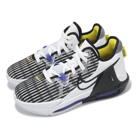 NIKE 耐吉 籃球鞋 LeBron Witness VI GS 大童 女鞋 白 黑 氣墊 緩衝 LBJ 運動鞋 DD0423-100