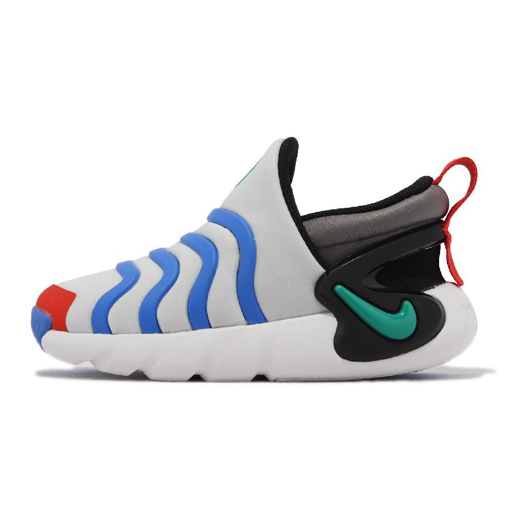 NIKE 耐吉 童鞋 Dynamo Go TD 小童 灰 藍 毛毛蟲鞋 學步鞋 無鞋帶 DH3438-004