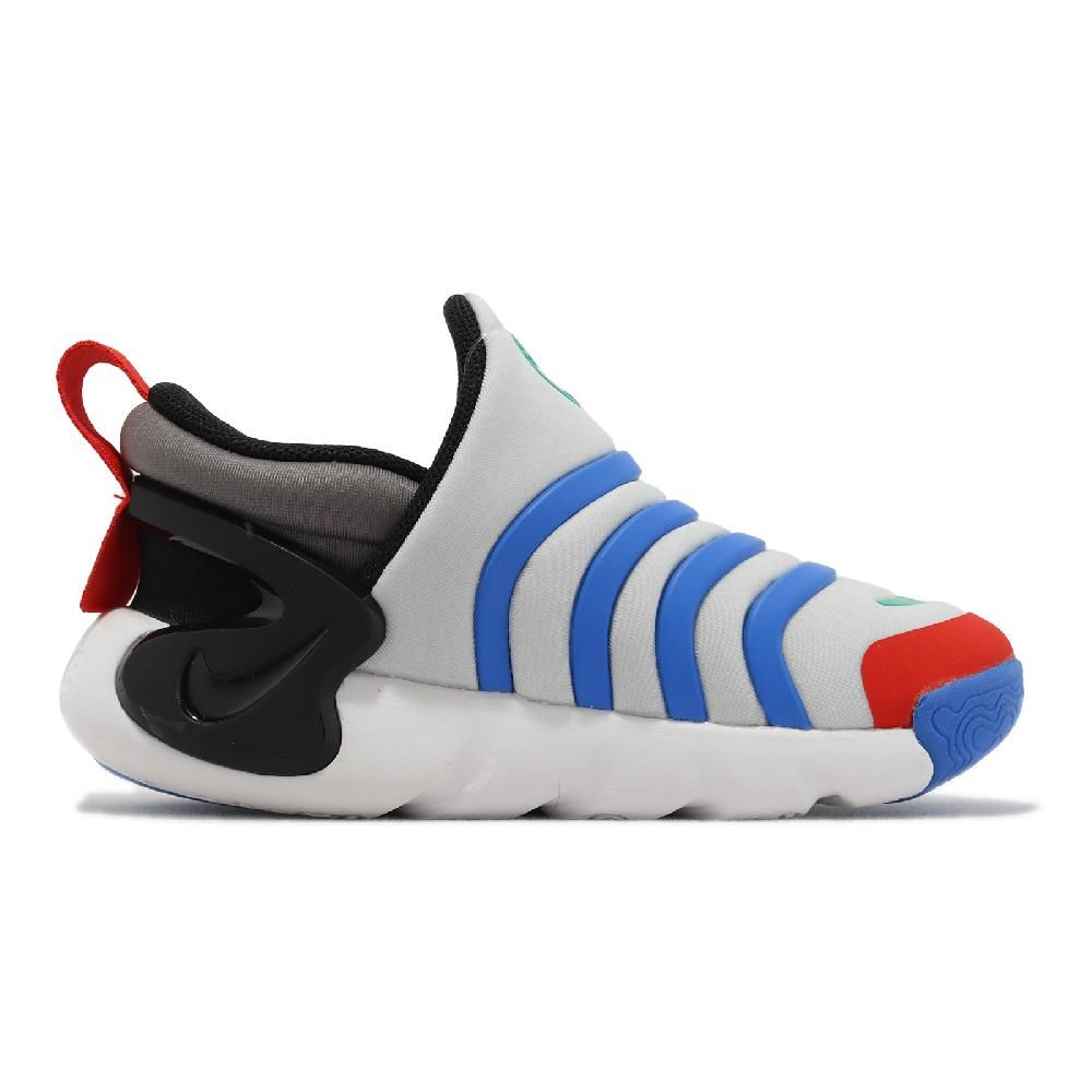 NIKE 耐吉 童鞋 Dynamo Go TD 小童 灰 藍 毛毛蟲鞋 學步鞋 無鞋帶 DH3438-004