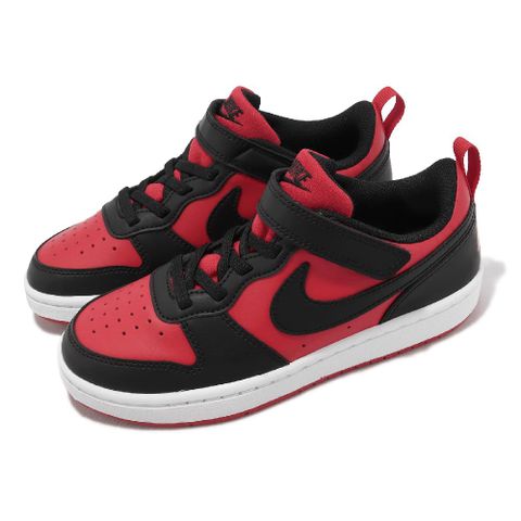 童鞋 Court Borough Low Recraft PS 中童 黑 紅 小朋友 休閒鞋 DV5457-600