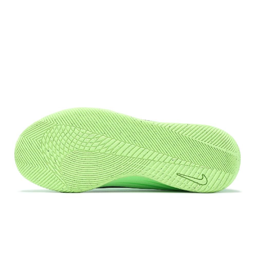 NIKE 耐吉 足球鞋 Jr. Superfly 9 Club MDS IC GS 大童 女鞋 綠 室內 高筒 襪套 FV0399-300