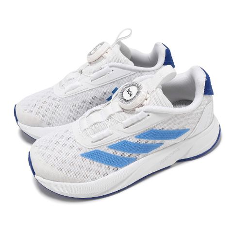 adidas 愛迪達 慢跑鞋 Duramo SL Boa K 中童 白 藍 小朋友 緩衝 快速鞋帶 運動鞋 IF5986