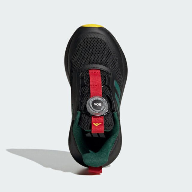 adidas 愛迪達 Adidas Fortarun 3.0 Boa K JI2197 中童 運動鞋 慢跑鞋 無鞋帶 舒適 緩震 黑綠紅