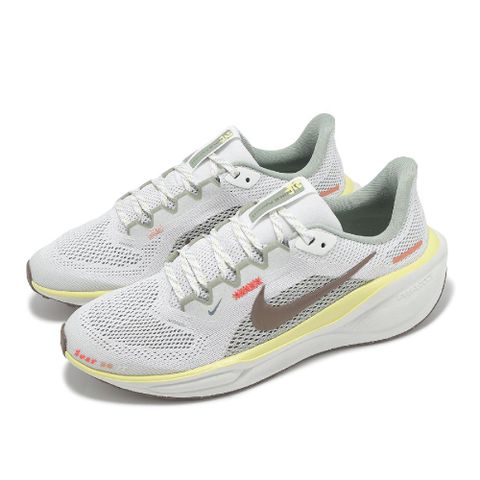 NIKE 耐吉 慢跑鞋 Air Zoom Pegasus 41 GS 大童 女鞋 白 棕 黃 小飛馬 運動鞋 HV6006-121