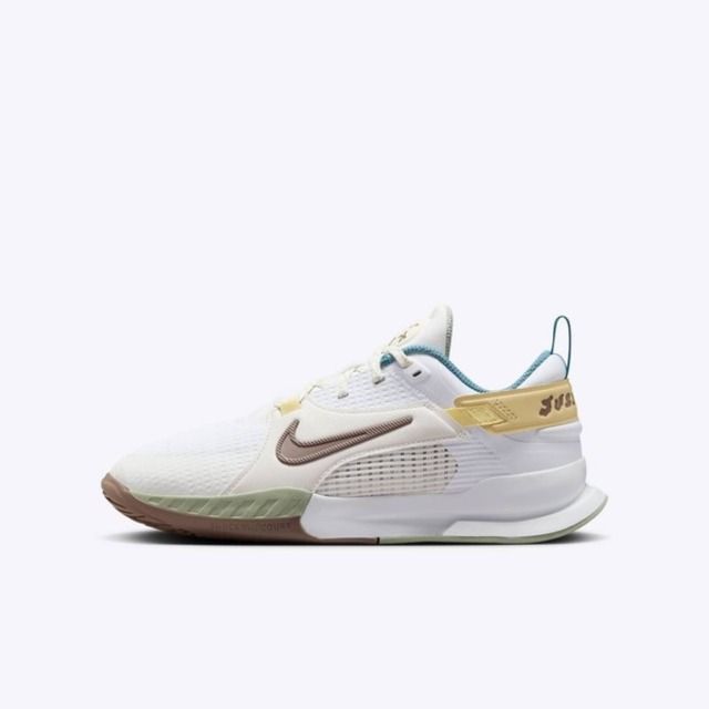 NIKE 耐吉 Nike Kids Crosscourt GS HV6008-121 大童 籃球鞋 運動鞋 緩震 室內 白棕金