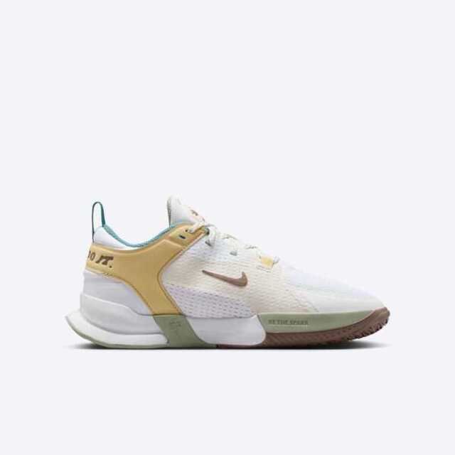 NIKE 耐吉 Nike Kids Crosscourt GS HV6008-121 大童 籃球鞋 運動鞋 緩震 室內 白棕金