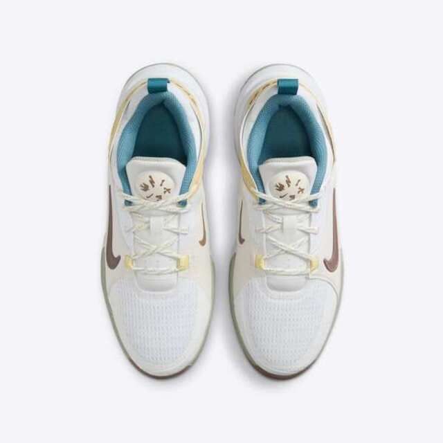 NIKE 耐吉 Nike Kids Crosscourt GS HV6008-121 大童 籃球鞋 運動鞋 緩震 室內 白棕金