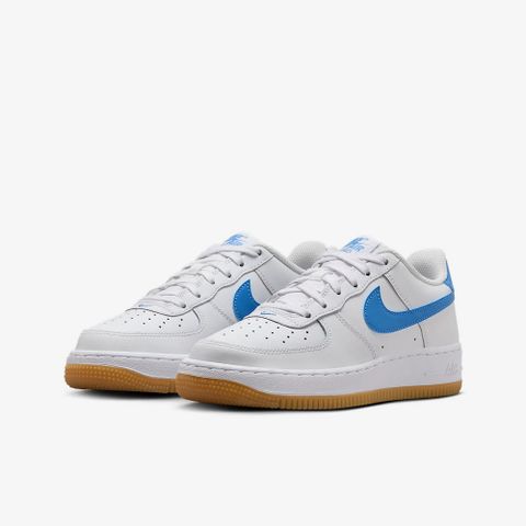 【NIKE】AIR FORCE 1 GS 童鞋 大童 女鞋 休閒鞋 白藍-FV5948115