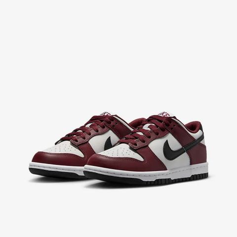 NIKE 耐吉 NIKE DUNK LOW GS 童鞋 大童 女鞋 休閒鞋 深紅 白 黑-FZ4352600