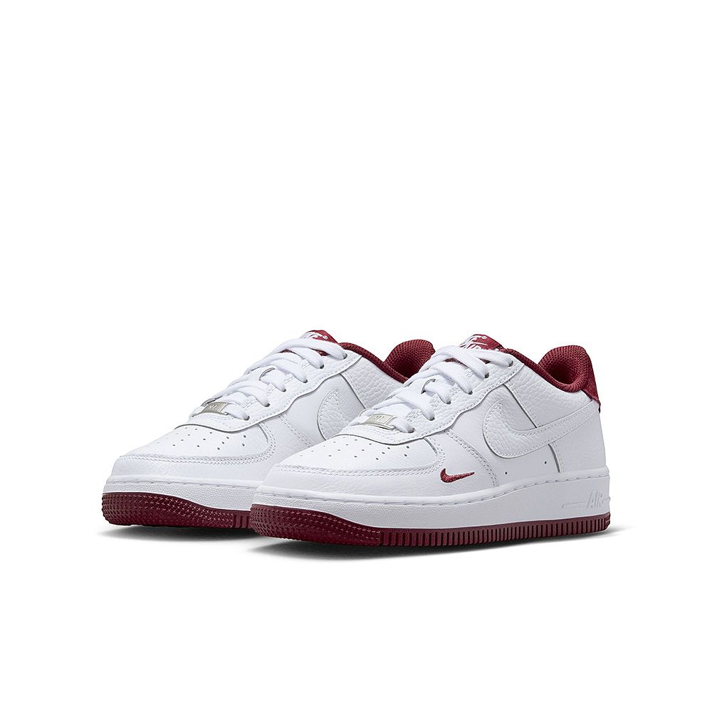 NIKE 耐吉 AIR FORCE 1 LV8 3 GS 童鞋 大童 女鞋 休閒鞋 刺繡小勾  白紅-HF0952100
